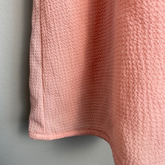 Zunie Girl's Light Salmon Romper 1/2 Sleeve Off Shoulder Lace Trim Lined Size 10 - Picture 4 of 16